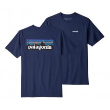 Camiseta Manga Corta Patagonia P-6 Logo Classic Navy